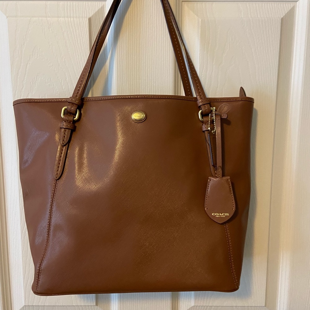 Coach leather tote